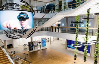 Blick in die Ausstellungsrume des Siemens-Besucherzentrums The Impulse (Siemens)