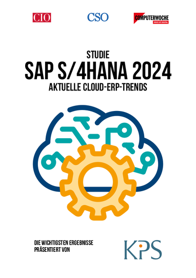 Titel von Studie: SAP S/4HANA 2024. Aktuelle Cloud-ERP-Trends