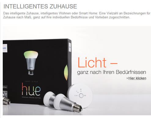Amazons Smarthome-Shop: Lampen per WiFi steuern (Bild: Amazon / hightext.de)