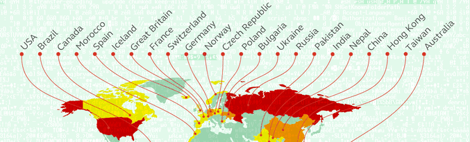 ber 100 Banken mit 300 IP-Adressen aus 30 Lndern waren betroffen (Bild: Kaspersky)