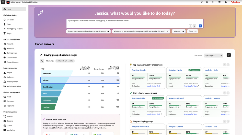 Adobe Journey Optimizer B2B Edition, (Bild: Adobe)