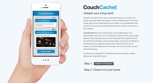 Mit der App Couchcachet kann jeder seine eigenen Spuren im Netz flschen (Bild: couchcachet)
