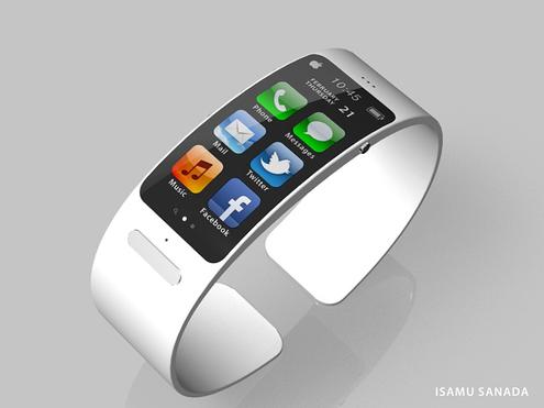 Designstudie zur mglichen Smartwatch iWatch von Apple (Bild: Isamu Sanada)