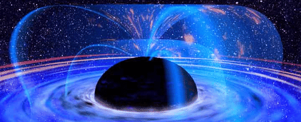 Blick in das deutsche Metaversum-Neuland: Ein einziges Schwarzes Loch (Bild: NASA)