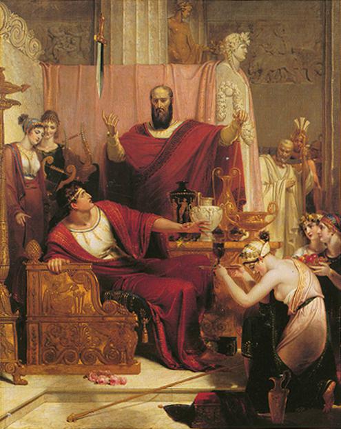  (Bild: Richard Westall, The Sword of Damocles, Ackland Art Museum)