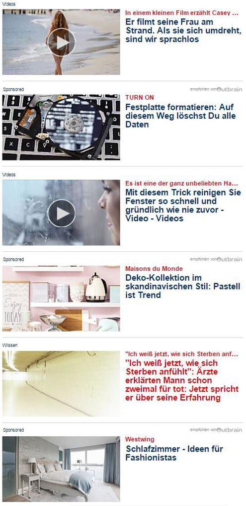 Native Advertising auf Focus.de (Bild: Focus.de / Screenshot)