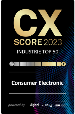 Customer Experience (CX)-Score 2023 / Consumer Electronic-Branche