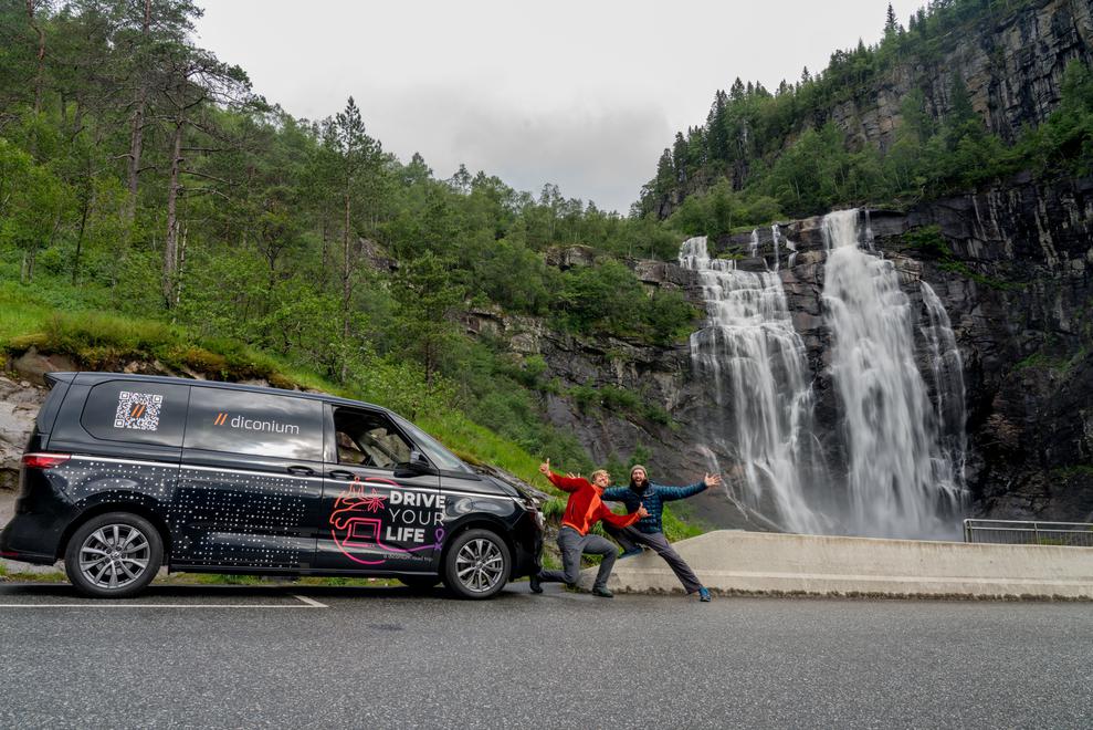 Senior Product Manager Data Eric McDermott (rechts) und Freund Thimm auf dem Diconium Roadtrip. (Bild: Diconium)