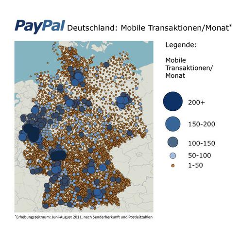 Mobile Transaktionen in Deutschland (Bild: PayPal)