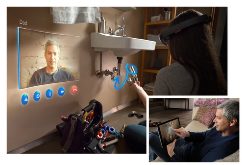 HoloLens, Microsofts Virtual-Reality-Brille (Bild: Microsoft)