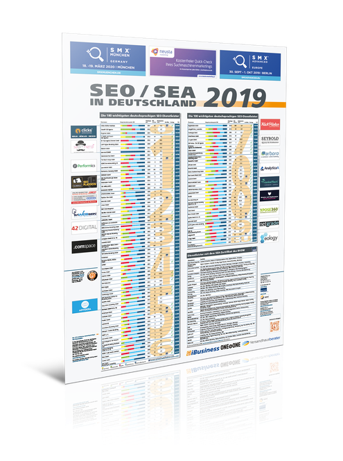 Das Poster SEO/SEA in Deutschland 2019 (Bild: HighText Verlag)