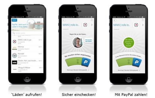 Mit Paypal kann man bereits in 200 Restaurants und Cafs mobil bezahlen (Bild: Paypal)