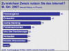 Preview von Online:Internet:Demographie:Internetnutzung:Internetnutzung nach Zweck