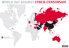 Preview von Feinde des Internets 2012 laut Reporter ohne Grenzen: Staaten mit unfreiem Web und solche, die dazu tendieren.