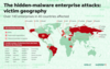 Preview von Schadenskarte vom Malwareangriff auf 140 Unternehmen in 40 Lndern nach Kaspersky im Februar 2017