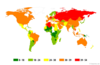 Preview von Internetsicherheit: Infektionsrisiko weltweit, Stand 2014